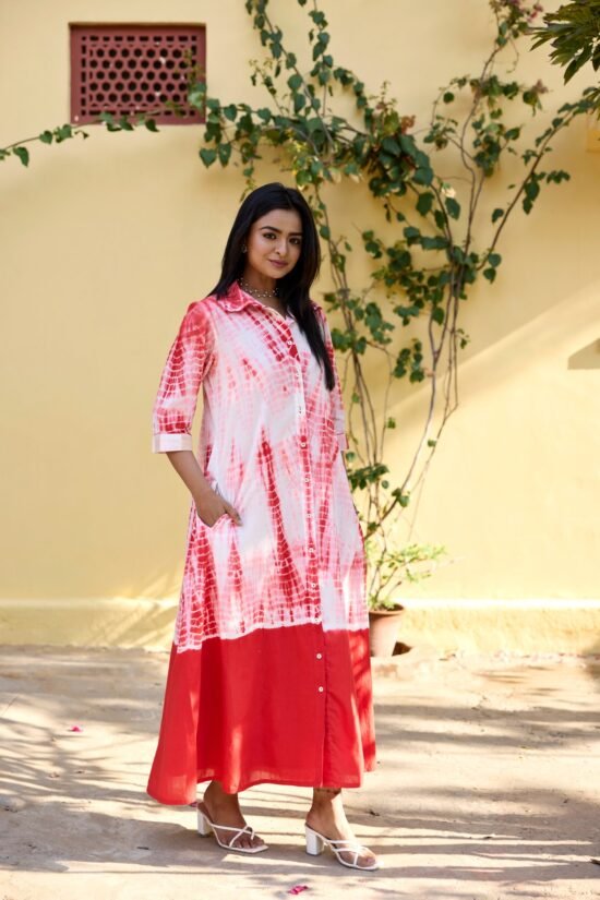 Color Splash Cotton Dress