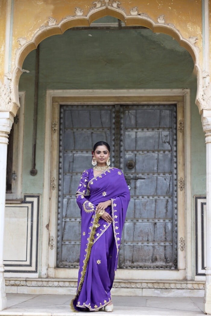 Ranisa Purple Saphhire Saree