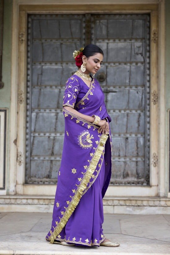 Ranisa Purple Saphhire Saree