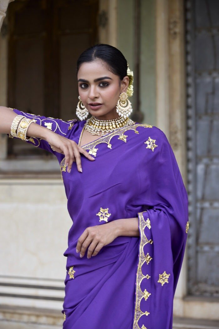 Ranisa Purple Saphhire Saree