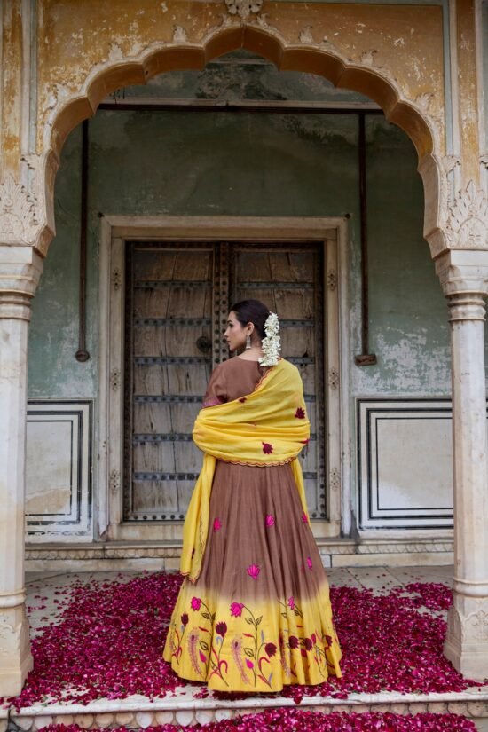 Peetambari Lehenga Set