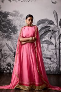 Blush Pink Gota Lehenga Set