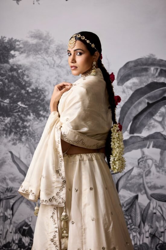 Whitegold Tissue Gota Patti Lehenga Set