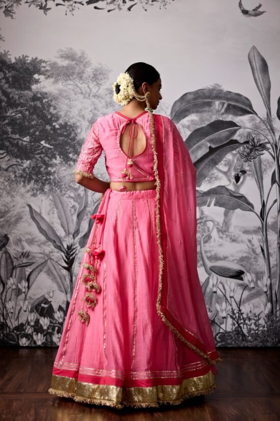 Blush Pink Gota Lehenga Set
