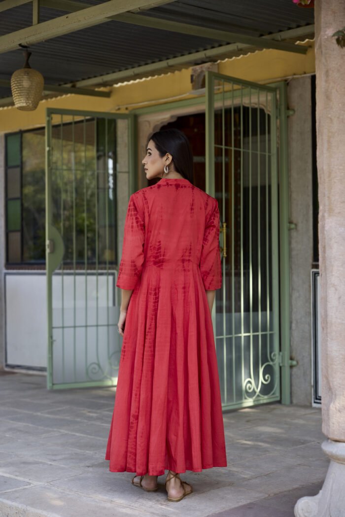 Color Diffusion Cotton Dress