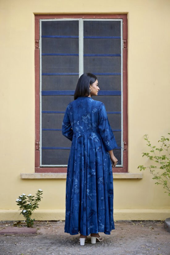Color Diffusion Cotton Dress