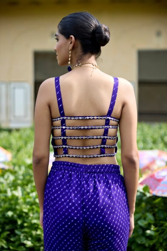 Indigo Mothda Cape Set