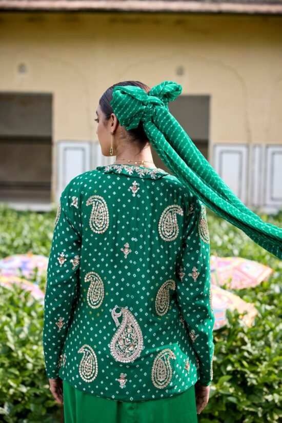 Emerald Green Cape Set