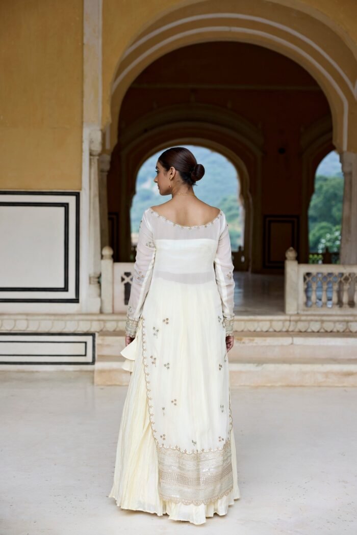 Ivory White Skirt with Kurta Set