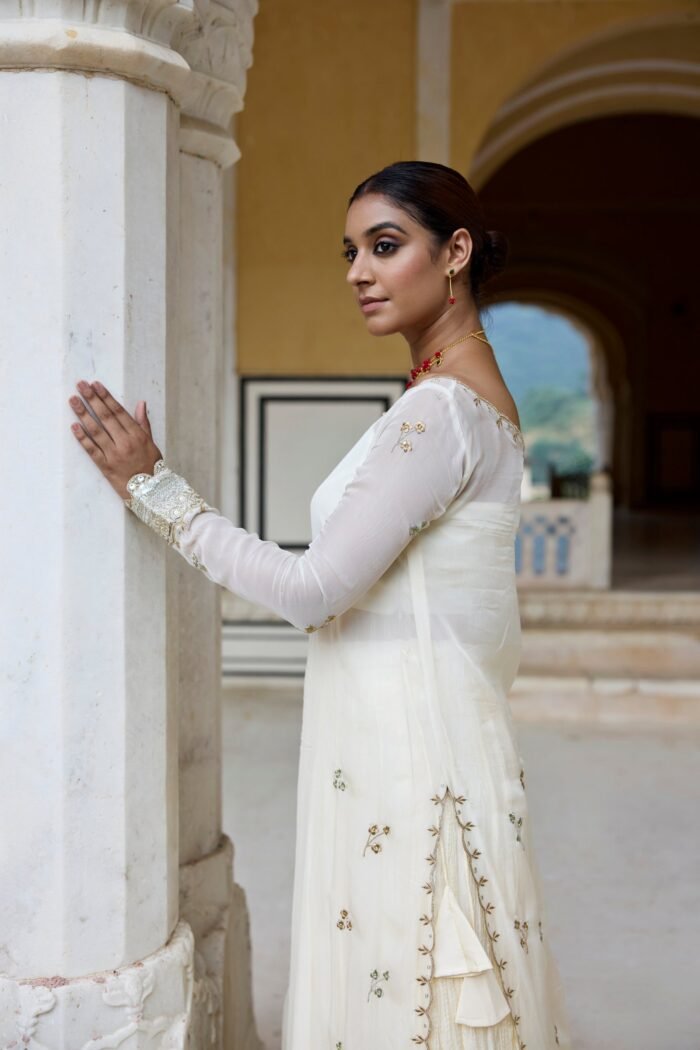 Ivory White Skirt with Kurta Set