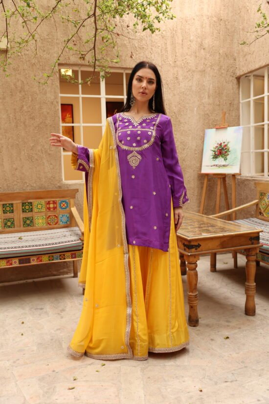 Jamuni Gota-Patti Sharara Set