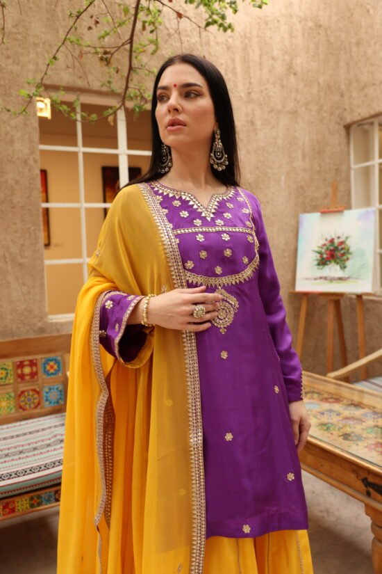 Jamuni Gota-Patti Sharara Set