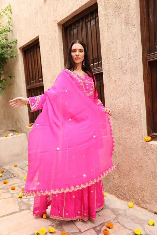 Kumudini Gota-Patti Sharara Set