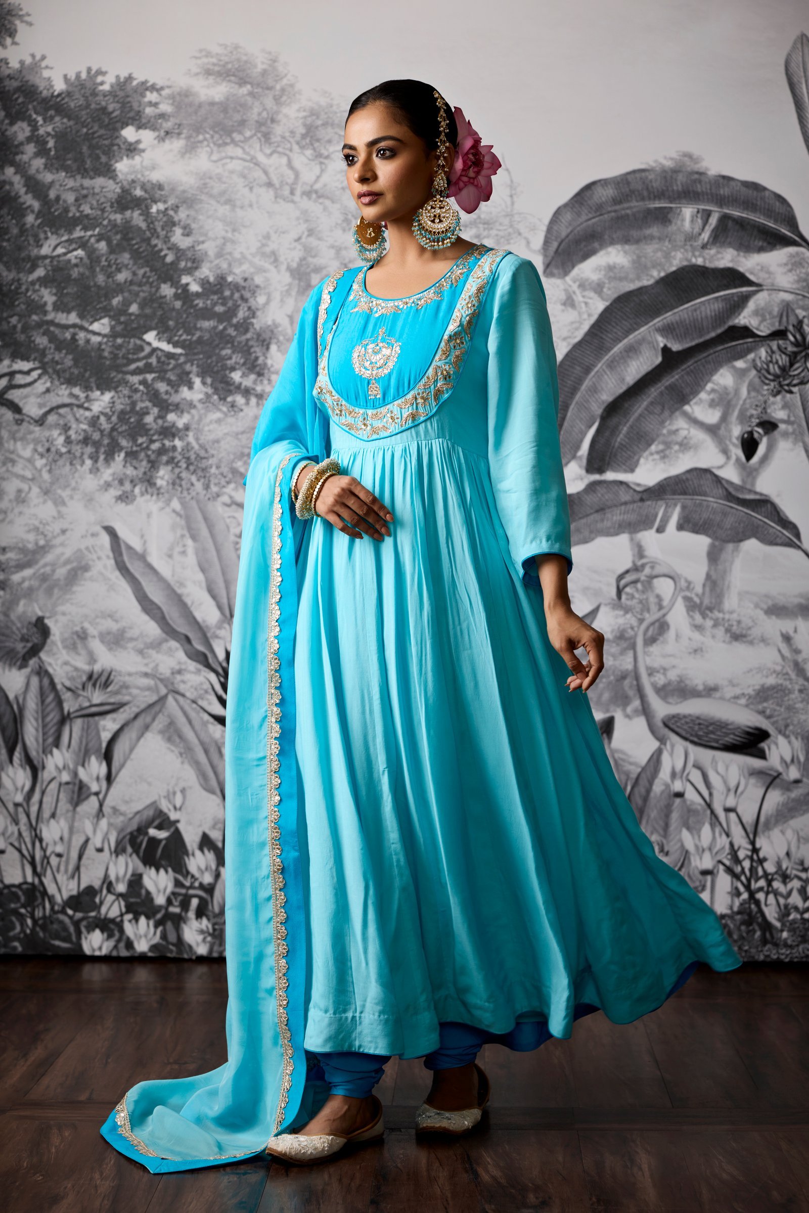 Aster Anarkali Kurta Set