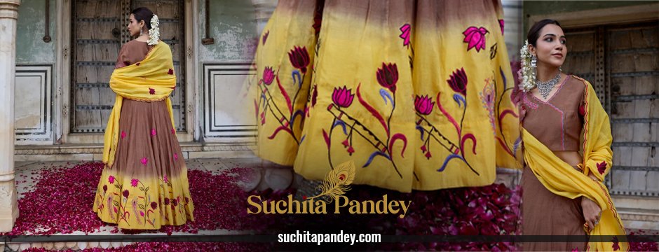 Peetambari Lehenga Set