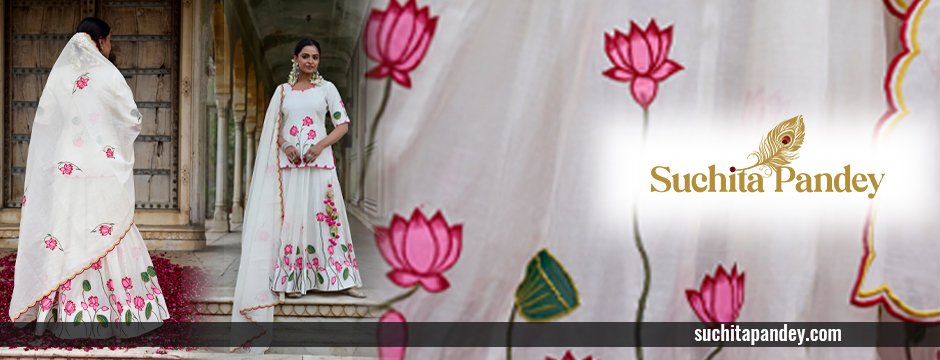 Shwetambari lehenga set 