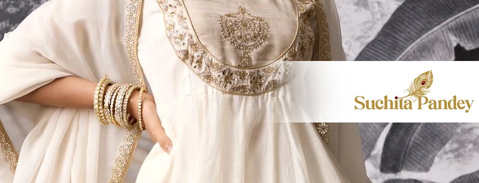 White Lily Anarkali Kurta Set