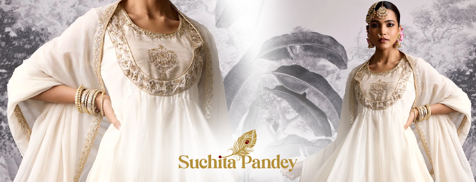 White Lily Anarkali Kurta Set