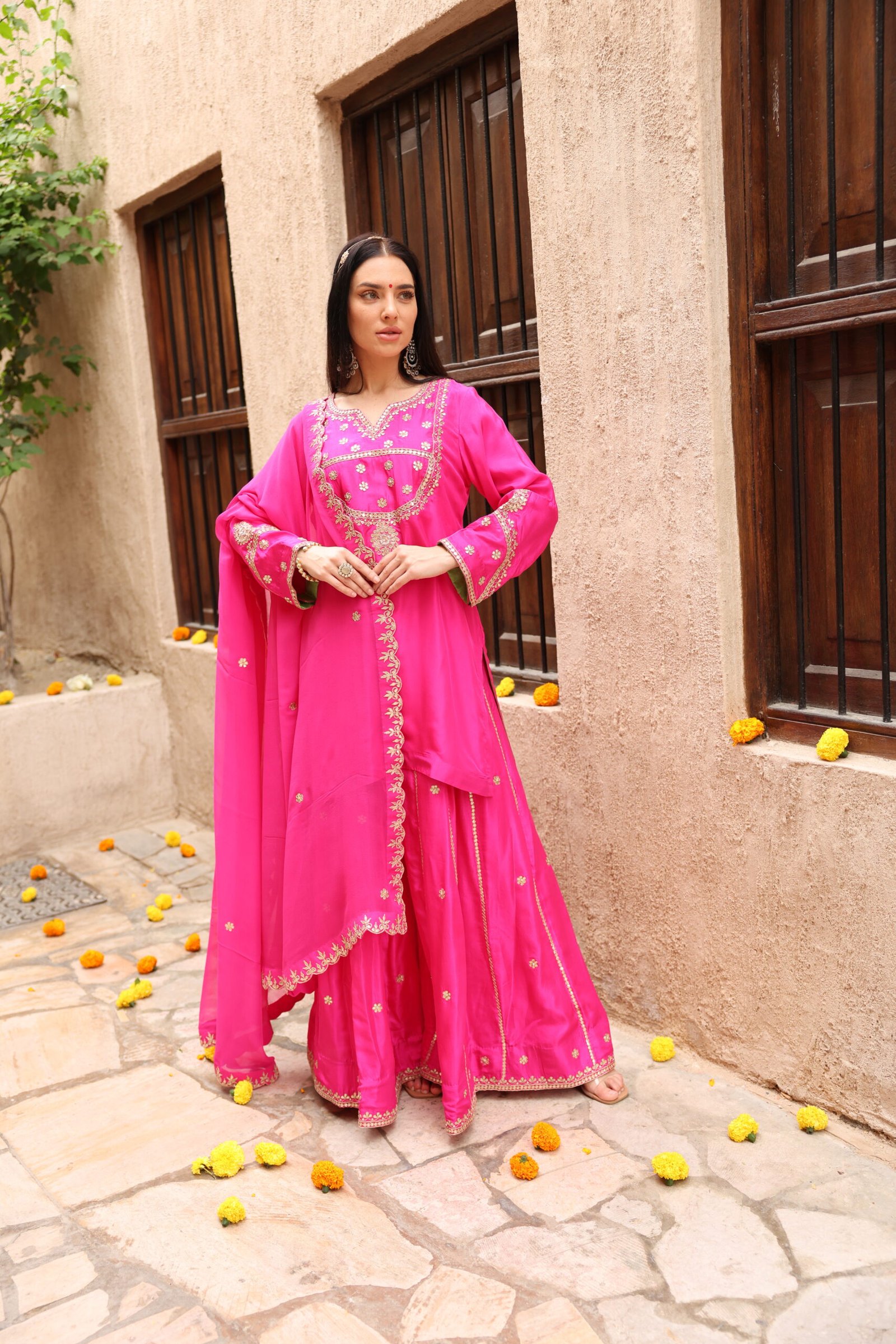 Kumudini Gota-Patti Sharara Set