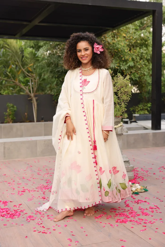 Kunj Karvi Anarkali Set