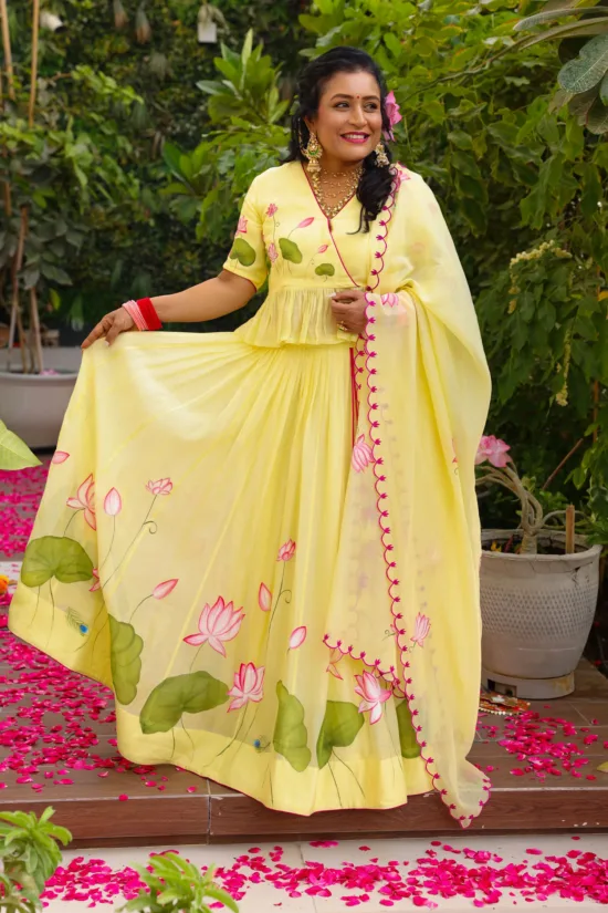 Yellow Lehenga Set