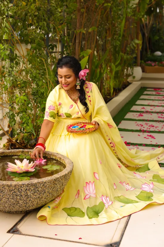 Yellow Lehenga Set